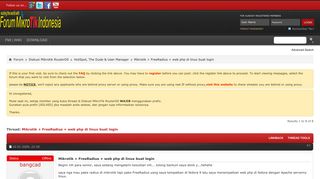 
                            11. Mikrotik + FreeRadius + web php di linux buat login - Forum ...