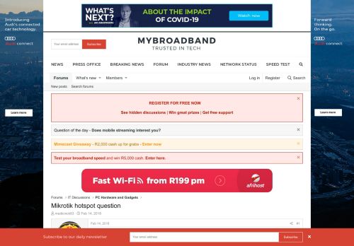 
                            12. Mikrotik hotspot question | MyBroadband