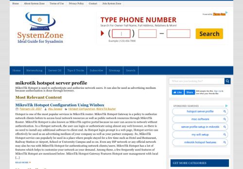 
                            7. mikrotik hotspot server profile - System Zone