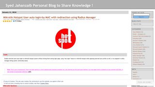 
                            12. Mikrotik Hotspot User auto login-by MAC with redirection using Radius ...