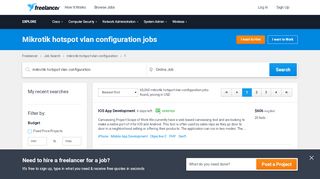 
                            6. Mikrotik hotspot vlan configuration Jobs, Employment | Freelancer