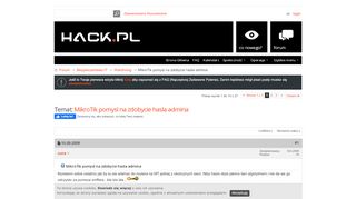 
                            4. MikroTik pomysl na zdobycie hasla admina - Hack.pl