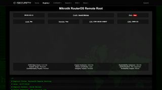 
                            7. Mikrotik RouterOS Remote Root - CXSecurity.com