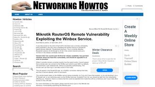 
                            6. Mikrotik RouterOS Remote Vulnerability Exploiting the Winbox Service ...
