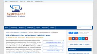 
                            4. MikroTik RouterOS User Authentication via RADIUS Server - System ...