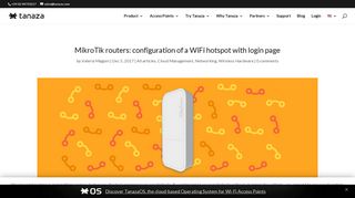 
                            9. MikroTik routers: configuration of a WiFi hotspot with login page - Tanaza