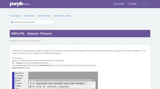 
                            6. MiKroTik - Session Timeout : Purple Support