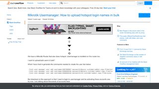 
                            4. Mikrotik Usermanager: How to upload hotspot login names in bulk ...