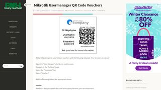 
                            9. Mikrotik Usermanager QR Code Vouchers ~ Binary Heartbeat