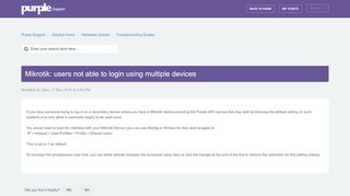 
                            6. Mikrotik: users not able to login using multiple devices : Purple Support