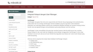 
                            1. Mikrotik.ID : Integrasi Hotspot dengan User Manager