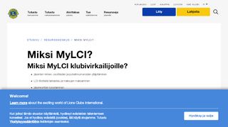 
                            2. Miksi MyLCI? | Lions Clubs International