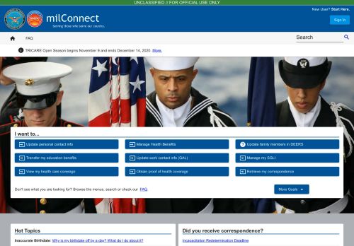 
                            12. milConnect: Benefits and Records for DoD Affiliates - DMDC