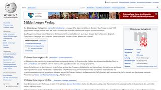 
                            9. Mildenberger Verlag – Wikipedia