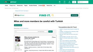 
                            12. Miles and more members be careful with Turkish - Air Travel Forum ...