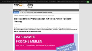 
                            6. Miles and More: Prämienmeilen mit einem neuen Telekom-Vertrag