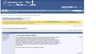 
                            3. Miles and More Störung der Website? - Vielfliegertreff