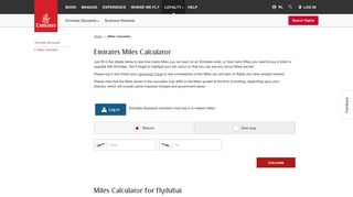 
                            8. Miles Calculator | Emirates Netherlands