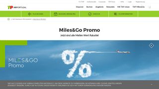 
                            4. Miles & Go - Lösen Sie Meilen gegen Rabatte ein | TAP Air Portugal