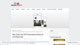 
                            9. Miles & More App: 500 Prämienmeilen kostenlos generieren