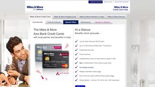 
                            8. Miles & More Credit Card India - Card Benefits