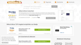 
                            12. Miles & More Gutschein » Rabatte & Codes für Februar 2019 ...