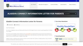 
                            13. Milford National School » Aladdin Connect Information Letter for Parents