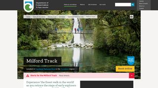 
                            1. Milford Track: Fiordland National Park, Fiordland region - DoC