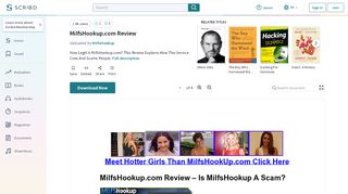 
                            11. MilfsHookup.com Review | Email | Online Dating Service - Scribd