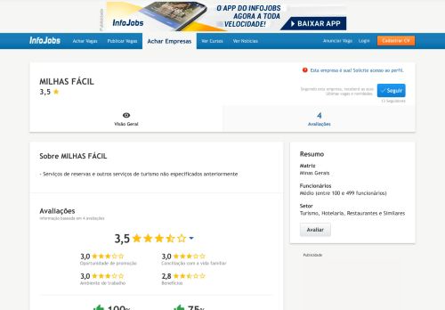 
                            13. MILHAS FÁCIL - Por Dentro da Empresa | Infojobs