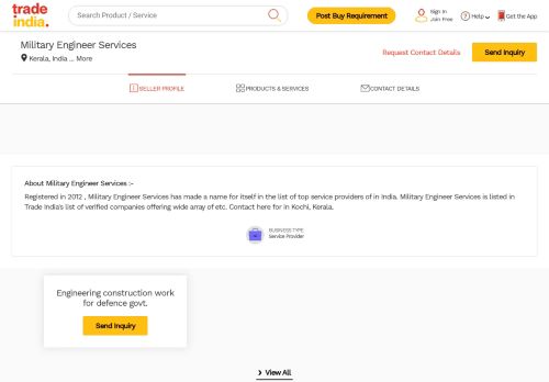 
                            10. Military Engineer Services in Kochi, Kerala, India - Company Profile