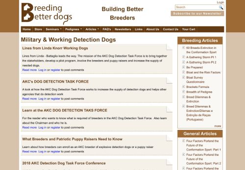 
                            7. Military & Working Detection Dogs | Breeding Better Dogs