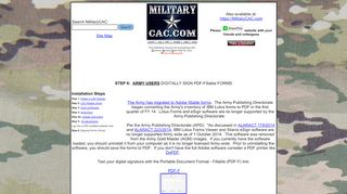 
                            8. MilitaryCAC's eSign software download link and Install Page