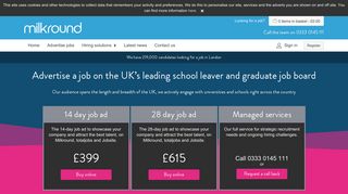 
                            11. Milkround: Advertise a job and hire talented graduates