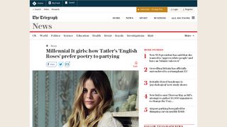 
                            12. Millennial It girls: how Tatler's 'English Roses' prefer poetry to partying