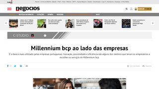 
                            11. Millennium bcp ao lado das empresas - C-Studio - Jornal de Negócios