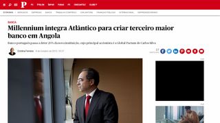 
                            13. Millennium integra Atlântico para criar terceiro maior banco em Angola