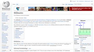 
                            11. Millimetre - Wikipedia