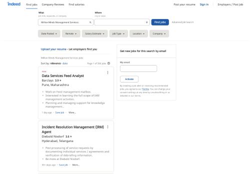 
                            13. Million Minds Management Services Jobs - February 2019 | Indeed.co.in