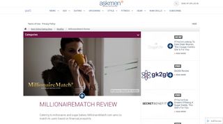 
                            10. MillionaireMatch Review - AskMen