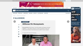 
                            10. Millionen für Moneymeets | Gründerszene