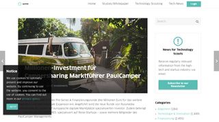 
                            13. Millionen-Investment für Campersharing Marktführer PaulCamper ...