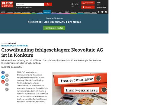 
                            10. Millionenpleite in Hartberg : Crowdfunding fehlgeschlagen: Neovoltaic ...