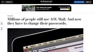 
                            3. Millions of people still use AOL Mail. And now they have to change ...