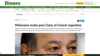 
                            11. Millonaria multa para Claro, el Comcel argentino - Dinero