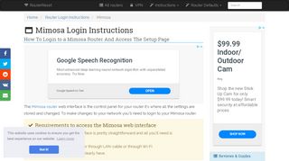 
                            5. Mimosa Login: How to Access the Router Settings | RouterReset