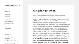 
                            7. Min golf login mobil | munco.svwompri.se