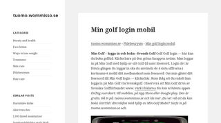 
                            10. Min golf login mobil | tuomo.wommisso.se