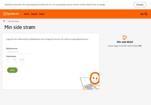 
                            2. Min side Strøm | Full oversikt over dine kundeopplysninger | Fjordkraft