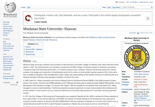 
                            11. Mindanao State University–Naawan - Wikipedia